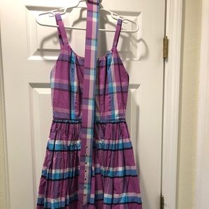 Trashy Diva Annette dress in purple plaid